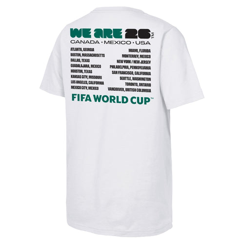FIFA World Cup 2026™ 'We Are' Emblem and Cities T-Shirt - Unisex